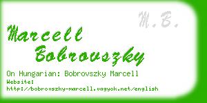 marcell bobrovszky business card